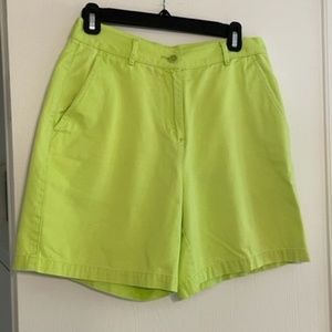 Ralph Lauren Lime Shorts Size 8